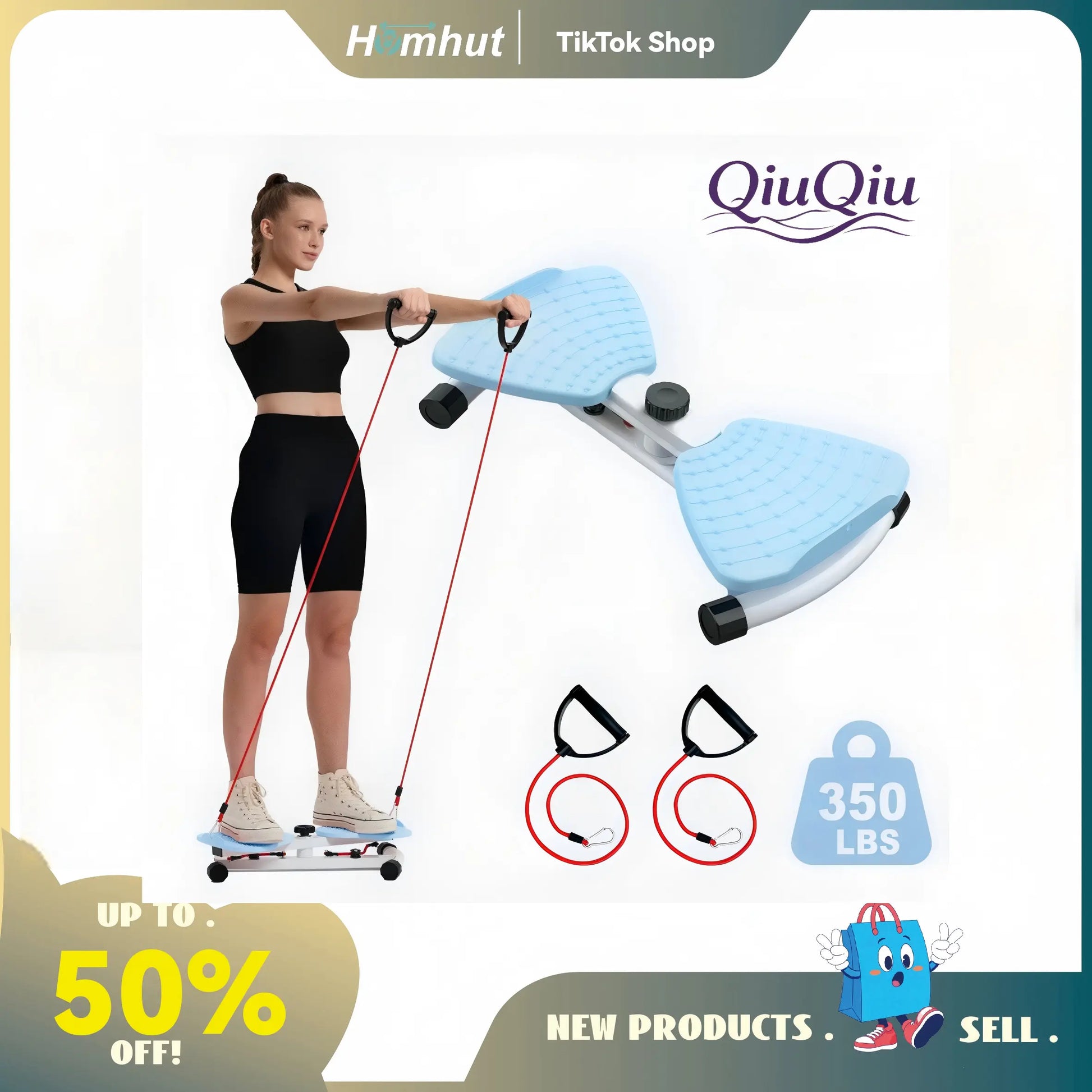Women'S Waist Twister Disc, Portable Ab Twisting Board for Aerobic Home Workout & Core Training, 300 Lbs Capacity, Ab Workout Equipment, Abdominal Core Equipment, Exercise Equipment