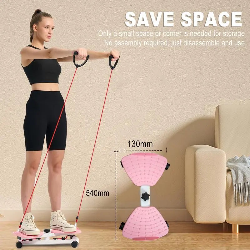 Women'S Waist Twister Disc, Portable Ab Twisting Board for Aerobic Home Workout & Core Training, 300 Lbs Capacity, Ab Workout Equipment, Abdominal Core Equipment, Exercise Equipment