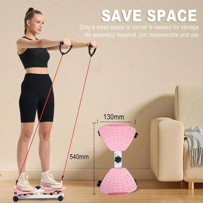 Women'S Waist Twister Disc, Portable Ab Twisting Board for Aerobic Home Workout & Core Training, 300 Lbs Capacity, Ab Workout Equipment, Abdominal Core Equipment, Exercise Equipment